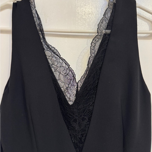 Brand new - Mango Black Mini Dress with Lace Detail - Picture 5 of 6